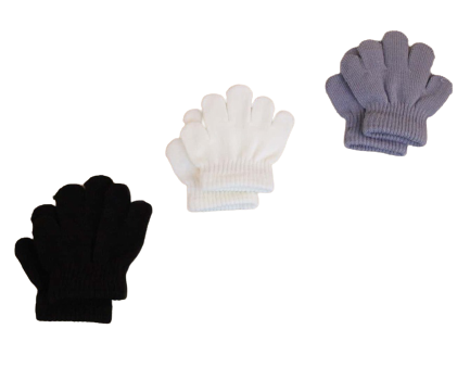 Toddlers Solid Color Gloves - One Size Sale