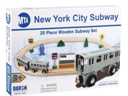 Daron MTA Wooden Train Set Fashion