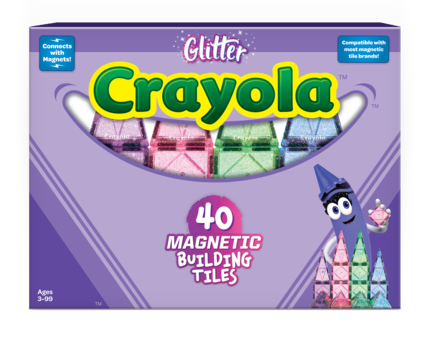 Create-on Crayola Glitter Magnetic Building Tiles For Sale