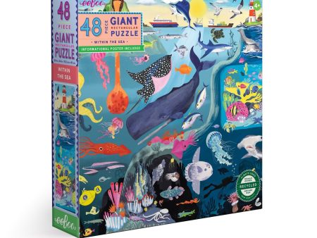 Eeboo Giant Rectangular Puzzle 48 Pieces - Within The Sea For Discount