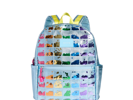 State Bag Kane Kids Double Pocket Backpack - Quilted Sequins For Sale