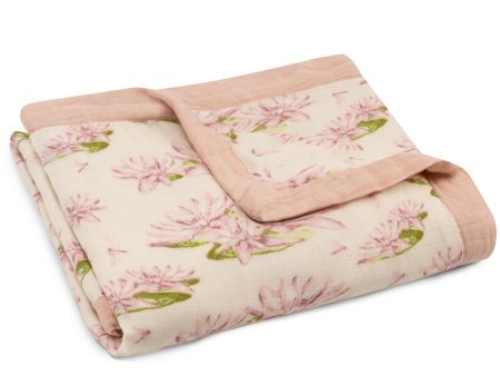 Milkbarn Water Lily Big Lovey Muslin Blanket Fashion