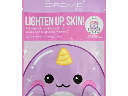 The Creme Shop Lighten Up, Skin! Narwhal Face Mask - Infused with Brightening Vitamin C Online now