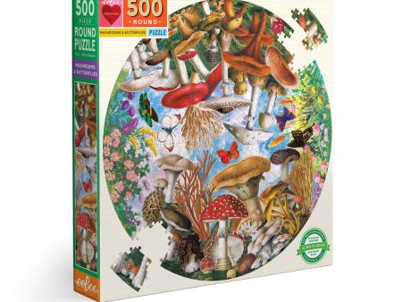 Eeboo Mushrooms & Butterflies 500 Piece Puzzle Discount