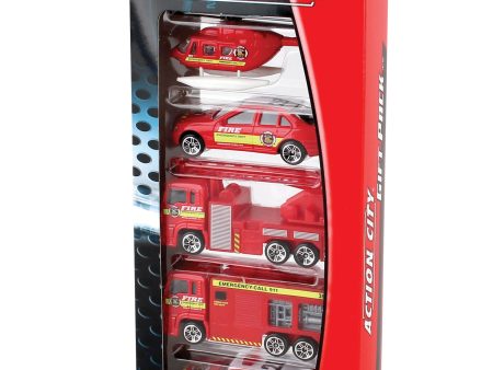 Daron Fire Dept. 5 Piece Vehicle Gift Pack Cheap