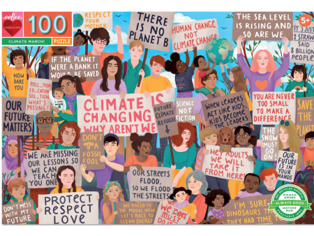 eeboo Climate March puzzle 100 pieces Supply