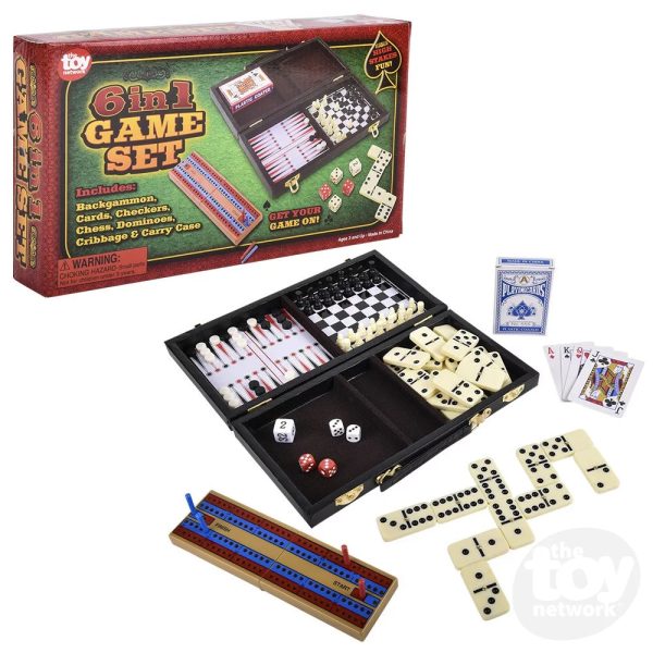 The Toy Network 6 in 1 Game Set Hot on Sale