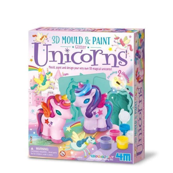 4M 3D Mould & Paint Glitter Unicorns For Cheap