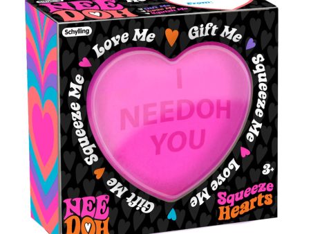 Schylling NeeDoh Squeeze Heart Assorted For Sale