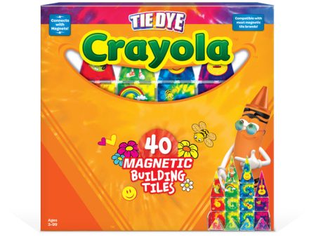 Create-on Crayola Tie-dye Magnetic Building Tiles on Sale