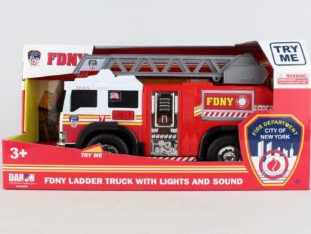 Daron FDNY Fire Ladder Truck W  Lights Online now