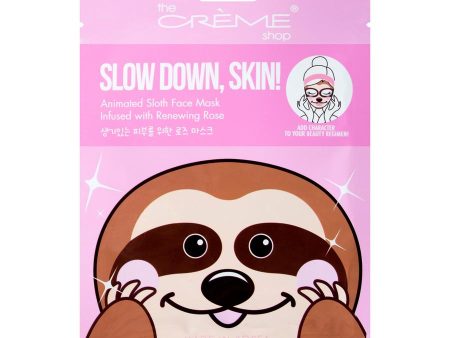 The Creme Shop Slow Down, Skin! Animated Sloth Face Mask - Renewing Rose For Discount