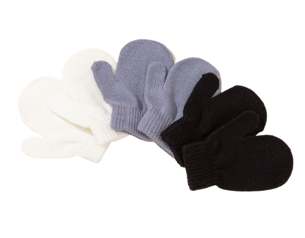 Toddlers Solid Color Mittens - One Size Discount