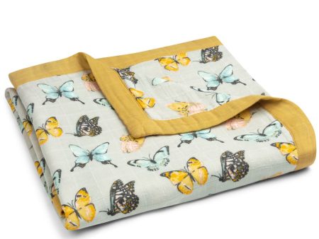 Milkbarn Butterfly Big Lovey Muslin Blanket For Sale