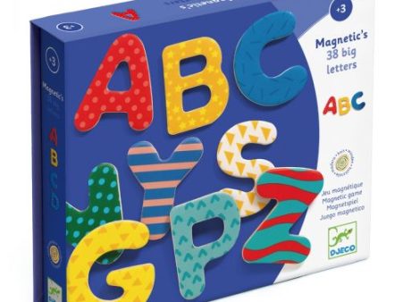 Djeco wooden Magnetic’s 38 Big Letter Cheap