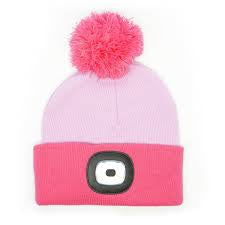 Night Owl Kids Rechargeable LED Beanie - Pink Online now