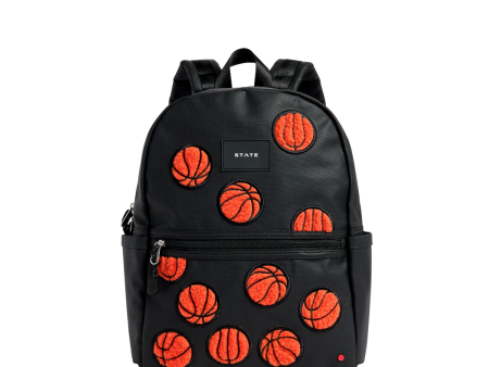 State Bag Kane Kids Double Pocket Backpack - Fuzzy Basketball For Cheap