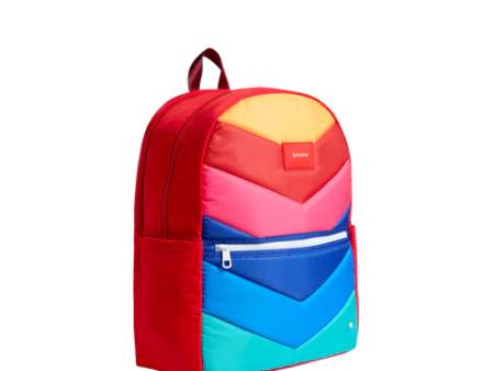 State Bag Kane Kids Large Double Pocket- Rainbow Chevron Online