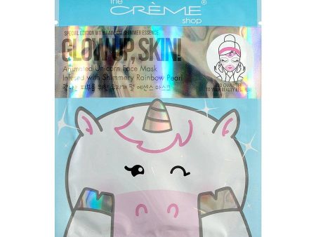 The Creme Shop Glow Up, Skin! Animated Unicorn Face Mask - Shimmery Rainbow Pearl Sale