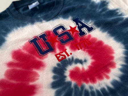 Youth Tie Dye USA Tee Online