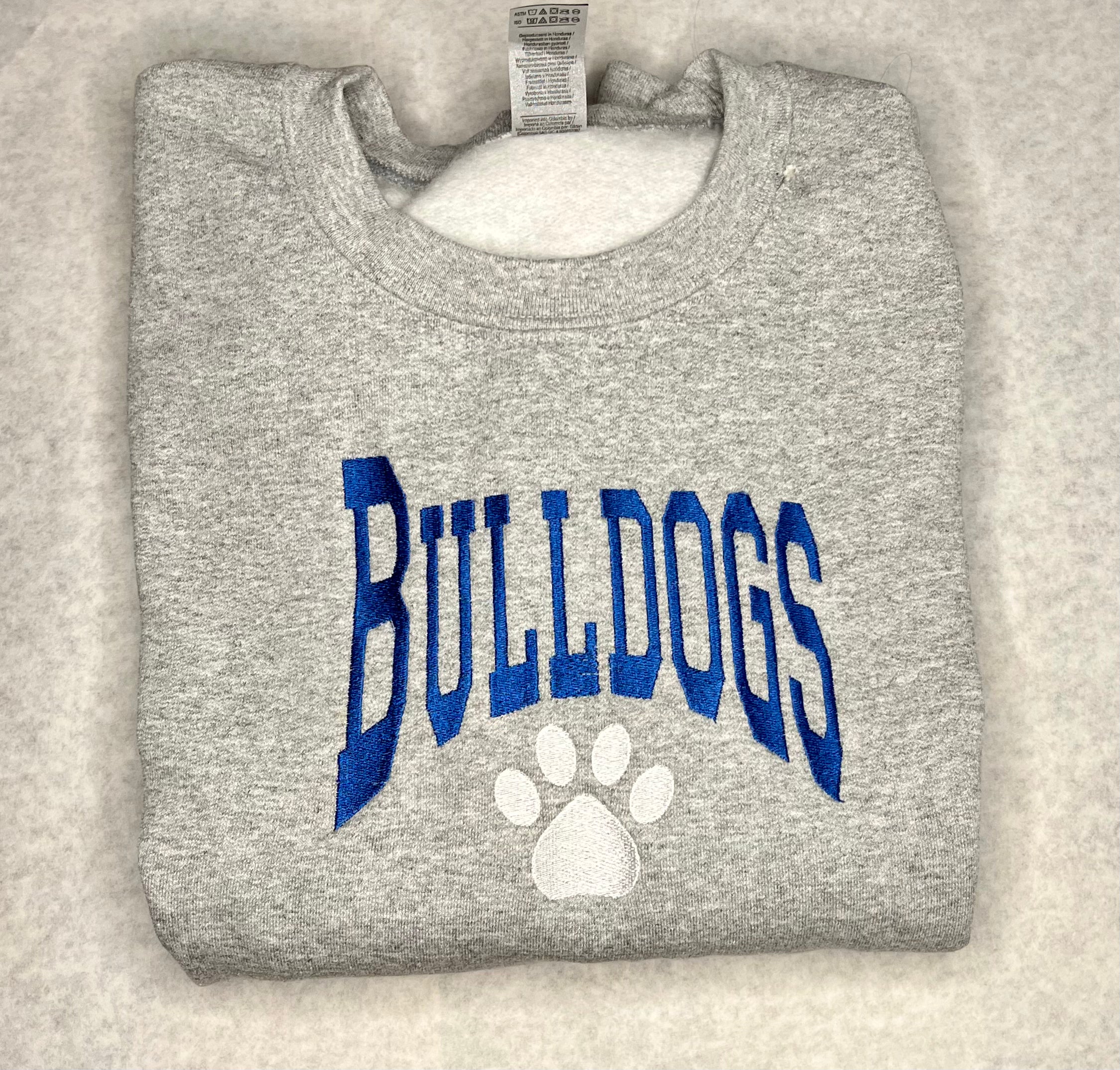 Adult Bulldog w  Paw Crew Supply