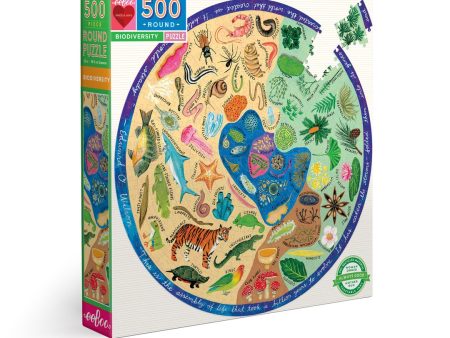 Eeboo Biodiversity 500 Piece Round Puzzle Online now