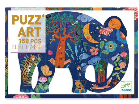 Djeco PUZZ ART elephant 150 piece puzzle For Cheap