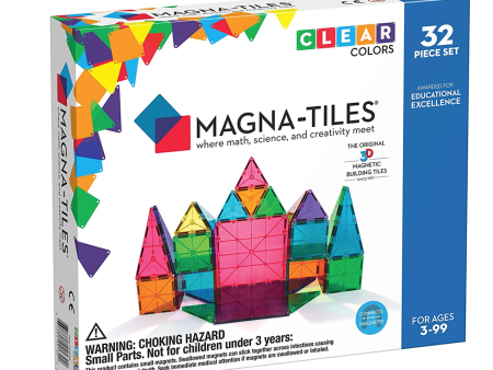 Magnatiles 32 pieces clear colors Supply