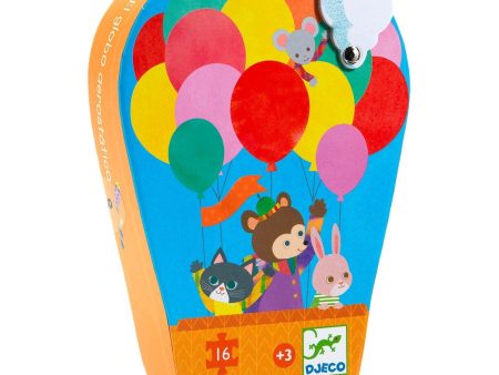 Djeco Silhouette The Hot Air Balloon 16 Piece Puzzle Online Hot Sale