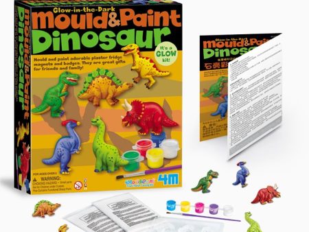 4M Glow In the Dark Mould & Paint - Dinosaur Online