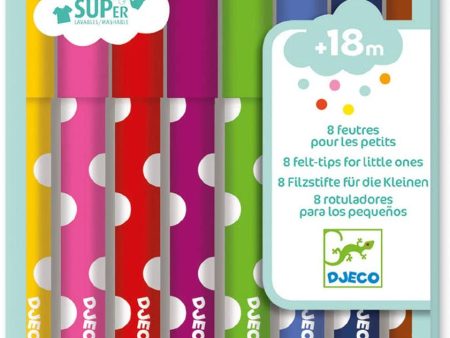 Djeco 8 Felt-Tips for Little ones Online Sale