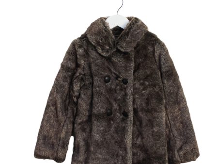 Lili Gaufrette Faux Fur Coat 6T Sale