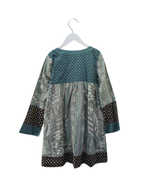 Lili Gaufrette Long Sleeve Dress 8Y For Sale