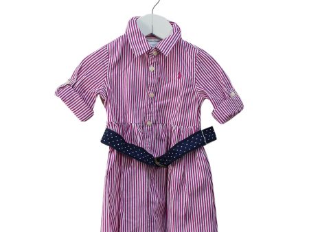 Ralph Lauren Long Sleeve Dress, Belt, and Bloomers Set 12M on Sale