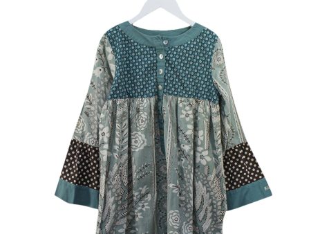 Lili Gaufrette Long Sleeve Dress 8Y For Sale