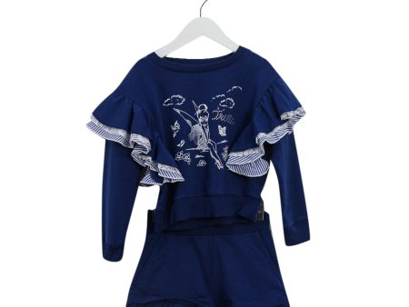 Monnalisa Sweatshirt and Shorts Set 5T Online Sale