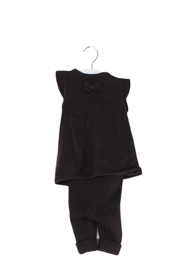 Jacadi Pant Knit Short Sleeve Top and Knit Pants Set 1M (54cm) For Sale