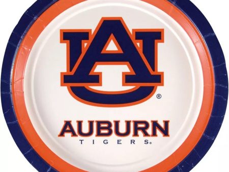 Auburn University 9  Round Plates, 10ct on Sale