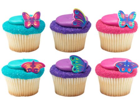 Color Pop Butterflies Sweet Decor Edible Decorations Hot on Sale