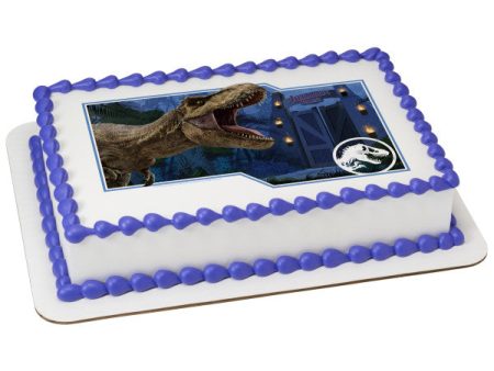 Jurassic World Danger Edible Cake Topper Image Online Sale