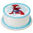 MARVEL Spidey and His Amazing Friends Spidey Web Edible Cake Topper image Supply