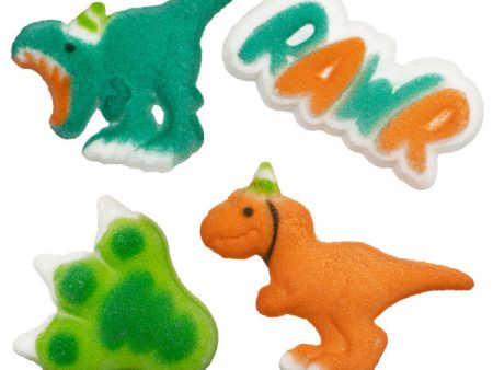 Dinosaur Party Assortment Dec-Ons Sugar Decorations Supply