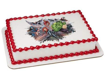 MARVEL Avengers I Am An Avenger Edible Cake Topper Image Online Sale