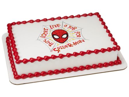 Marvel s Spider-Man A Job for Spider-Man Edible Cake Topper Image Online now