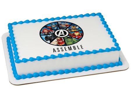 MARVEL Avengers Assemble Edible Cake Topper Image Sale