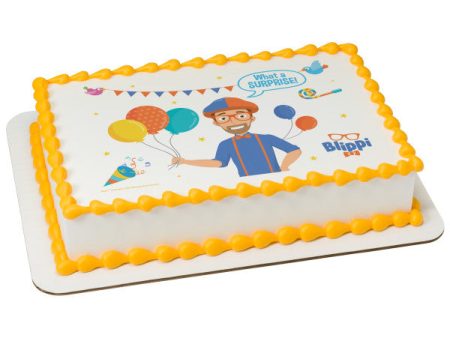 Blippi Edible Cake Topper Image Fashion