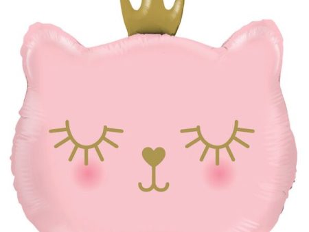 Cat Princess 26  Shaped Foil Balloon, 1ct Cheap