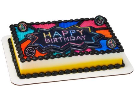 Neon Happy Birthday Pop Tops Online Sale